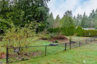 The adjoining lot is partially fenced as well