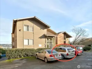 Deeded Parking Right in Front of the Door