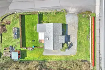 Top view looking down