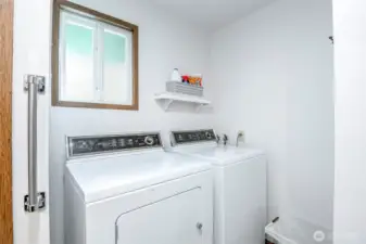 Full-sized washer and dryer are included with sale.