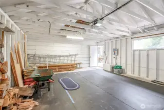 Plenty of space to park, store gear, and wax your skis and/or snowboards out of the elements!