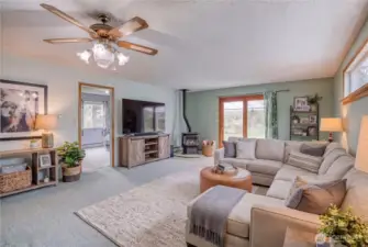 Family Room, virtually staged