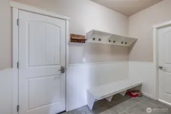 Mudroom off Garage