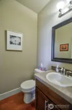 Powder room on the main floor.