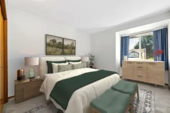 Bedroom 1 (virtually staged)