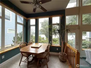 KITCHEN NOOK WITH LAKE VIEWS