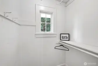 Big walk in closet.