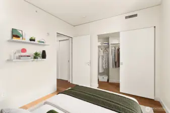 Virtually staged.