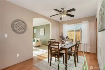 Designated dining room