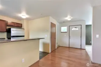 Large Breakfast bar for in-kitchen dining.