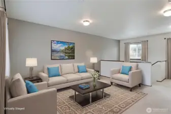 Bonus loft space (virtual staging).