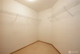 Primary closet