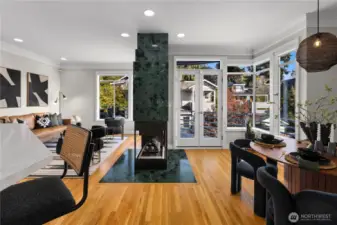 Upstairs you will find the gorgeous great room with tons of natural light.