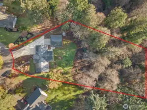 20,000+ sf lot tucked right off Wollochet