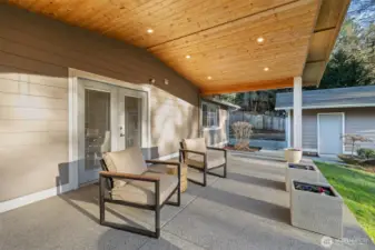 Enjoy summers bbqs or calm rainy days from your beautiful covered back porch