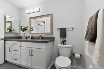 Primary Bathroom. Look at the counterspace