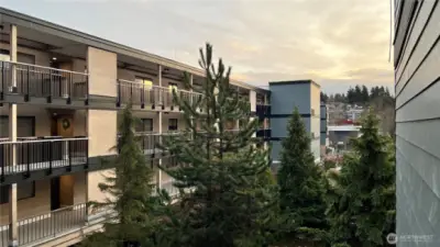 Newly revoted exterior looking into the courtyard