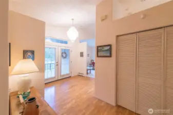 Foyer with extra closet