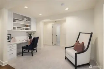 Flex room opens to three bedrooms