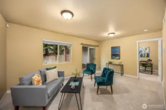 Lower level with private access