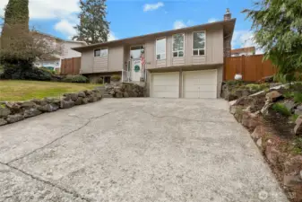 Large driveway, great for gatherings! This home is nestled close to Fircrest Golf Club, Trader Joe's, Whole Foods Market, 4 miles from Chambers Bay, and close to downtown University Place and downtown Fircrest. This is your place to call....Home!