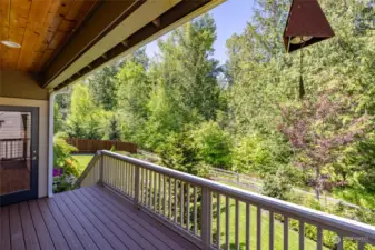 Enjoy all the seasons on your covered back deck