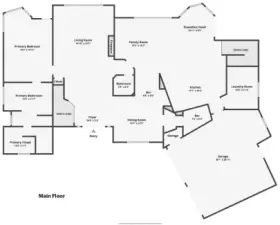 Main level floor plan.