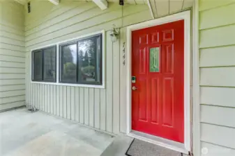 Welcoming, covered front porch.