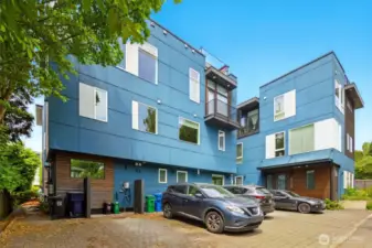 Corner home with the parking attached, with fast EV Charge Station, metered to 9732A