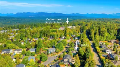 Walking distance to Cedarcrest