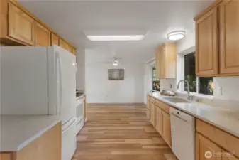 Light filled kitchen.