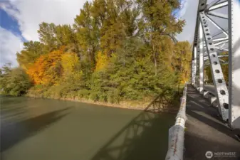 Beautiful River Access as seen from the bridge