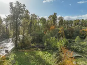 Land from the town side