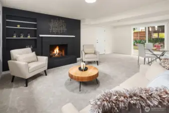 Lower-level rec-room