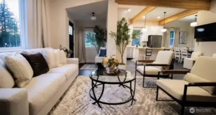 Living room into front entry