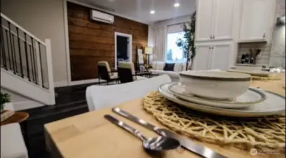 kitchen into living room