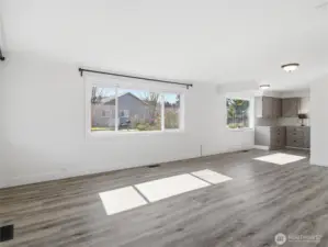 Bright light throughout