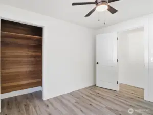 Bedroom two with closet
