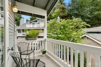 Balcony off of the second bedroom.