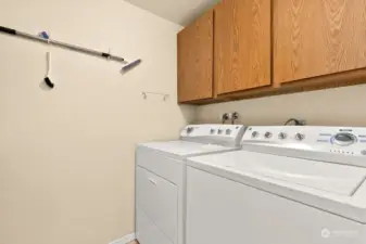 Laundry room on lower level.