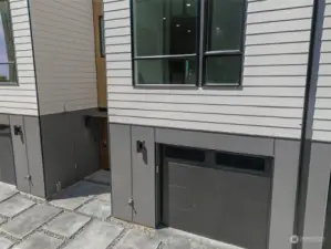 Your own individual garage!