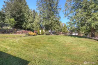 This property has a lot of open space to use as you desire. Established shrubs are a head start to your landscaping.