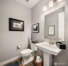 Classic powder room on the main