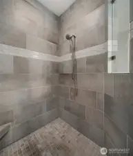 This walk in shower is the perfect size