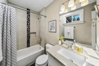 Primary bath on main level.
