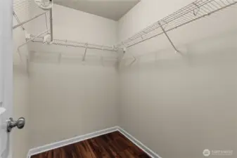 Primary En Suite Walk-In Closet.