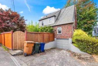 Attached garage