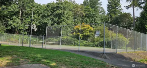 Tennis court near the end of Dunbar Drive NW