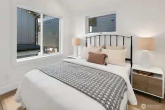 Additional bedroom on the upper level.