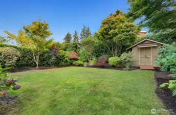 Beautifully maintained backyard